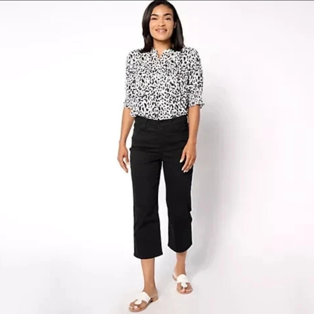 NYDJ High Rise Joni Black Capri Jean